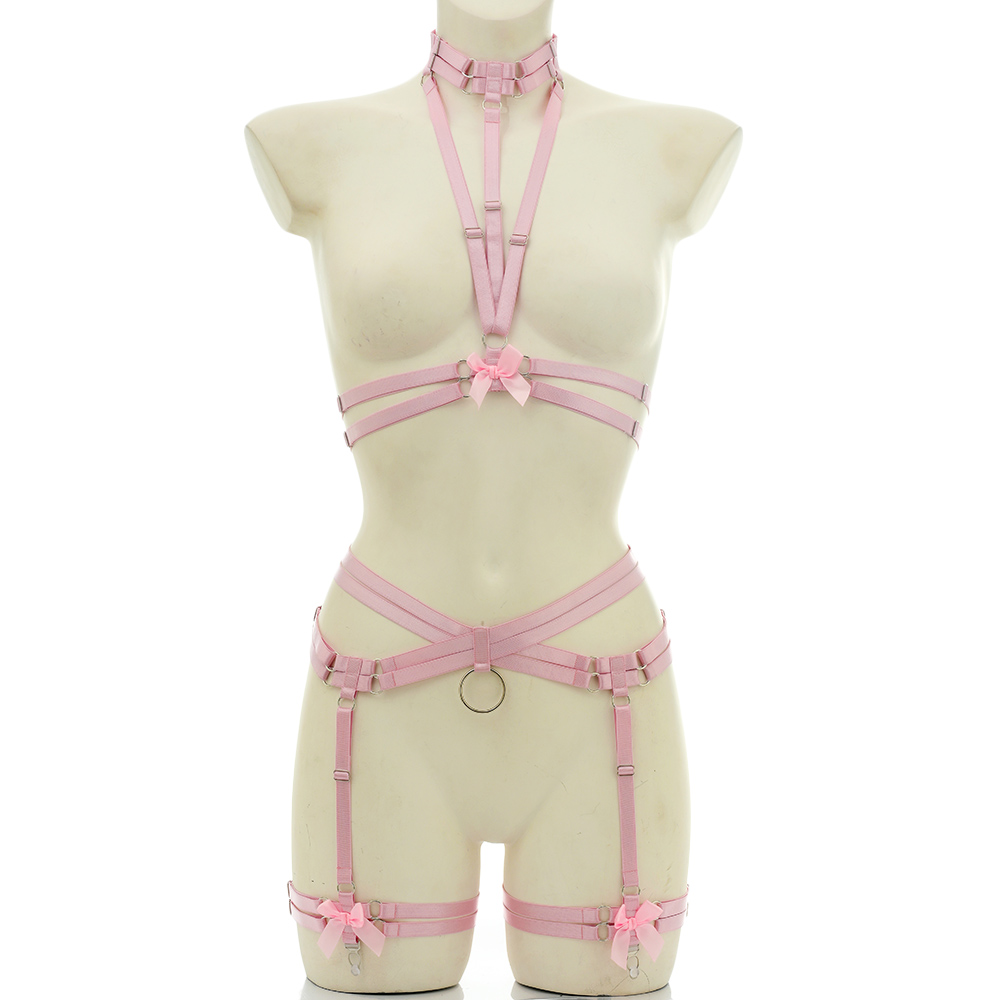 Elastic Bondage Body Harness B - Garter Belt Set ulasan dan harga