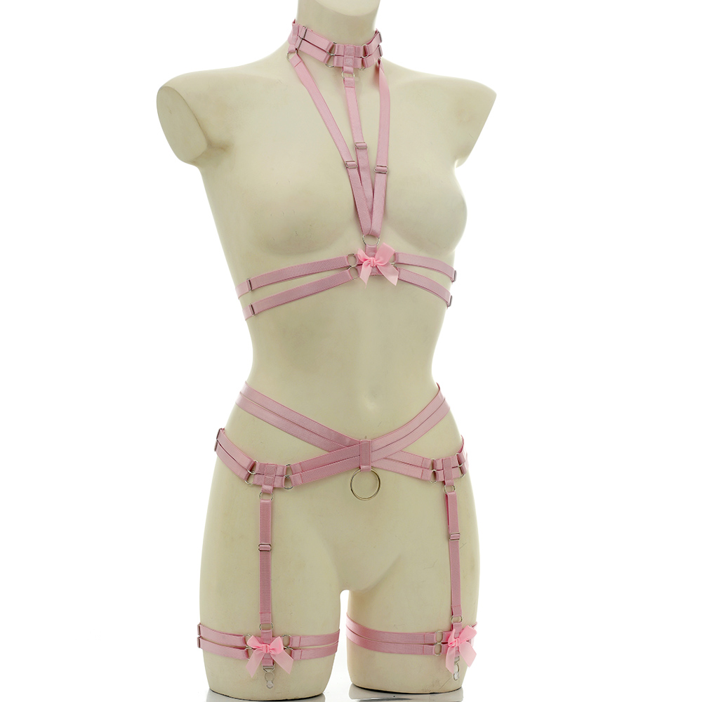 Elastic Bondage Body Harness B - Garter Belt Set ulasan dan harga