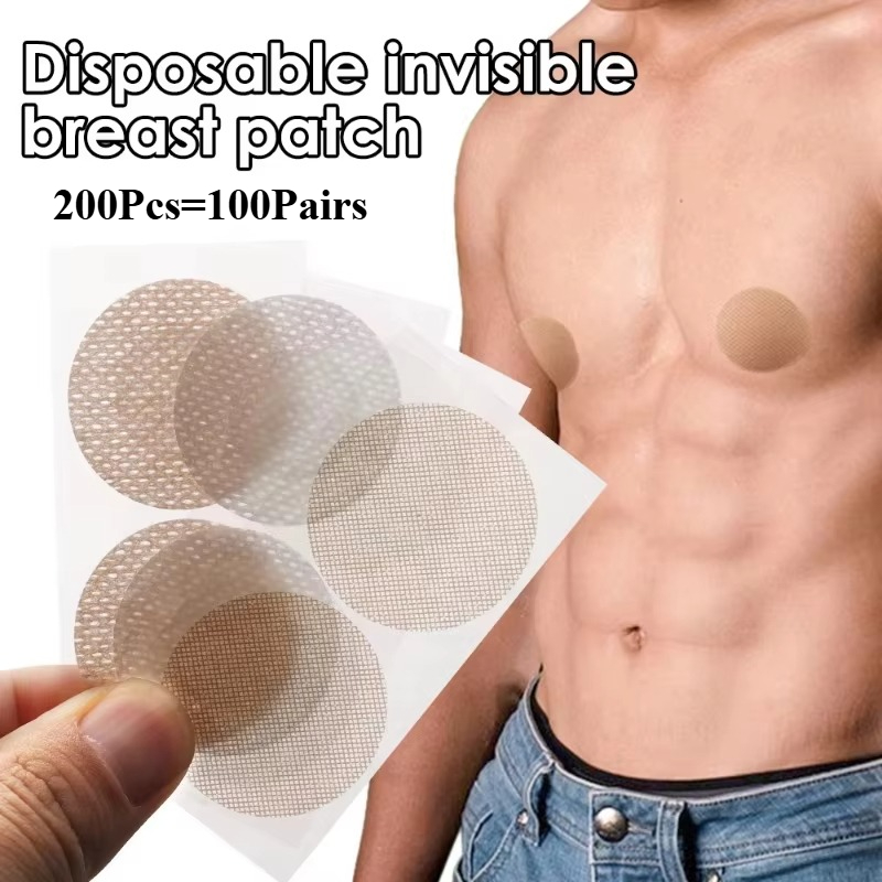 200pcs Invisible Men Nipple Co - Nipple Cover Pasties ulasan dan harga