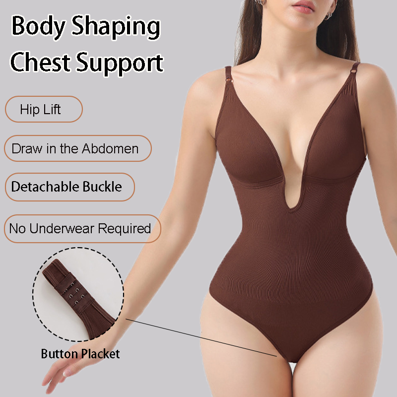 Women's Seamless Shapewear Bac - Shapewear Bodysuit Firm ulasan dan harga