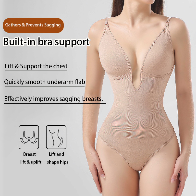 Women's Seamless Shapewear Bac - Shapewear Bodysuit Firm ulasan dan harga
