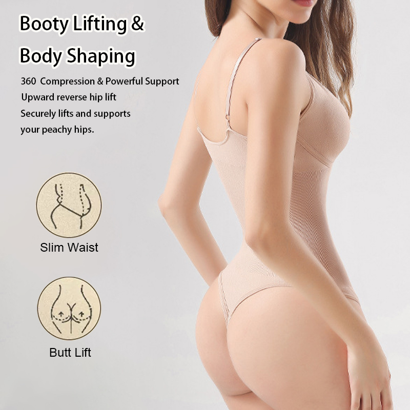 Women's Seamless Shapewear Bac - Shapewear Bodysuit Firm ulasan dan harga